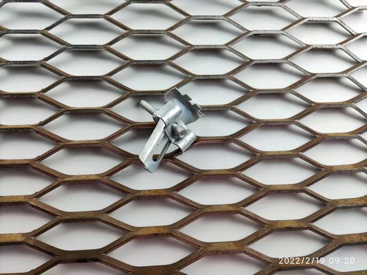Piso de Metal Expandido Antiderrapante Galvanizado 3.0lbs para Plataformas Industriais