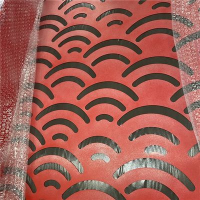 Folha de metal perforada de alumínio revestida com PVC para decoração de interiores