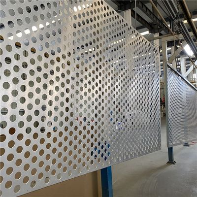 Chapa de metal perfurada de aço carbono galvanizado 1000x2000mm Furo redondo