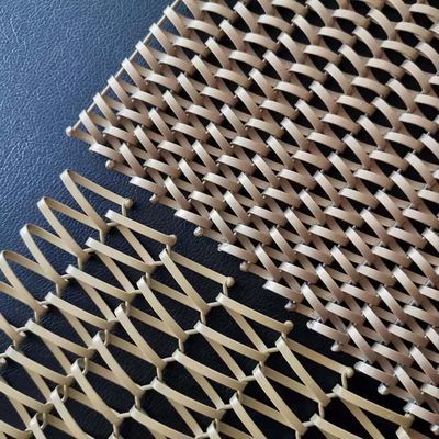 Correia arquitetónica decorativa de Mesh Spiral Weave Wires Conveyor do metal Ss304