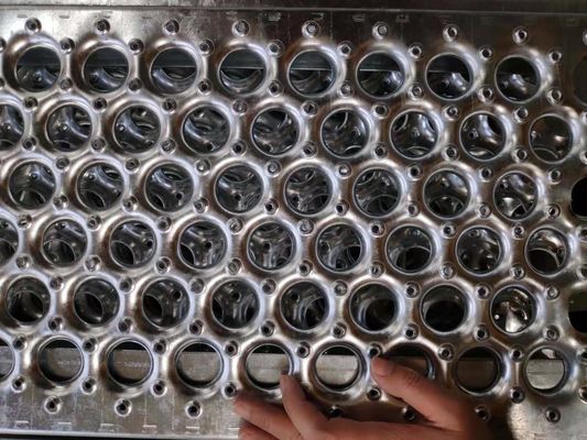Grelhas de segurança de buraco redondo de aço inoxidável de 3 mm para passadiços de telhado