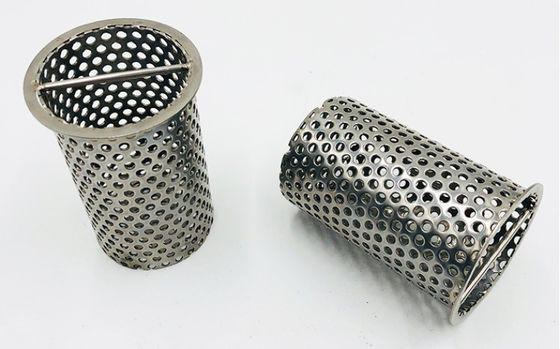 Tubos de filtragem perfurados de aço inoxidável 304 316L para filtragem industrial