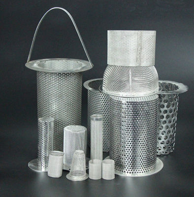 Tubos de filtragem perfurados de aço inoxidável 304 316L para filtragem industrial