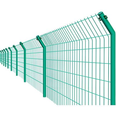 Painel de malha de fio soldado revestido em PVC de 4 mm Verde Galvanizado