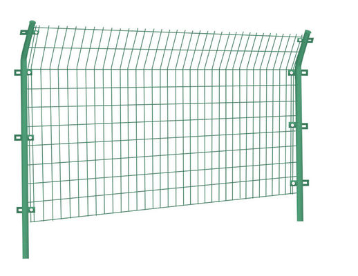 Painel de malha de fio soldado revestido em PVC de 4 mm Verde Galvanizado