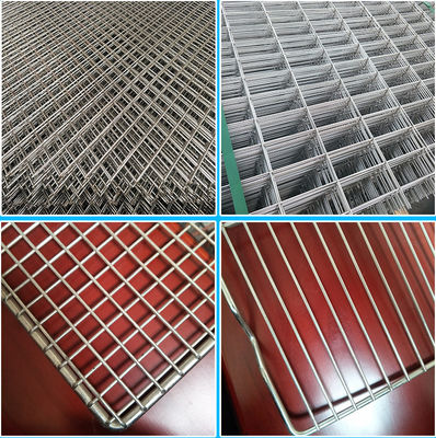 Painéis de malha de arame soldado galvanizado, arame de 2 mm, orifício de 25x25 mm
