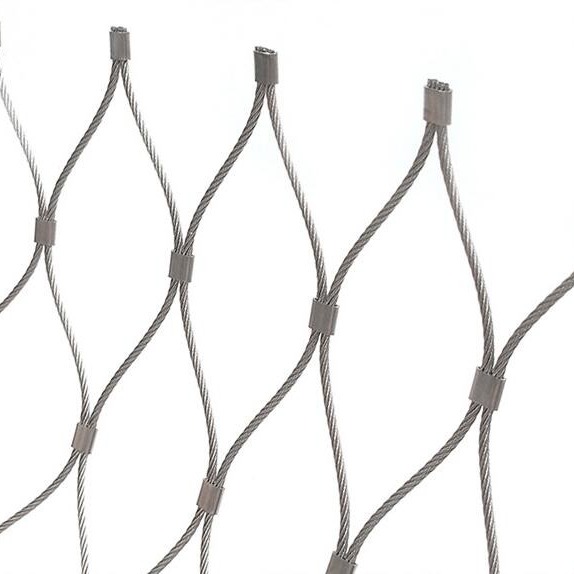 Malha de aço inoxidável flexível SS 304 da corda da virola do cabo de fio de Inox 316