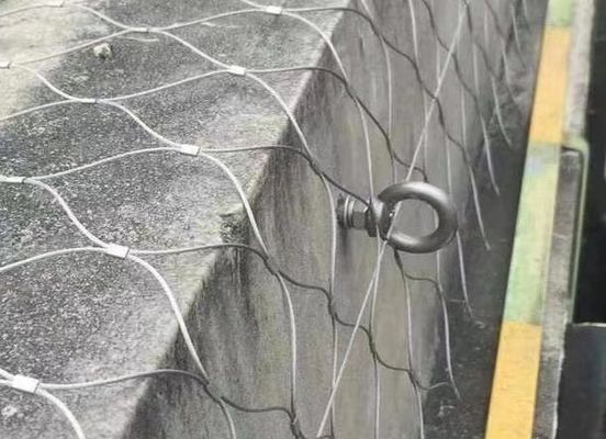 corda Mesh Decorative For Zoo Balustrade dos Ss da espessura 304 de 2mm
