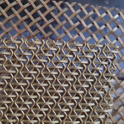 Aço arquitetónico de bronze antigo Mesh For Kitchen Cabinets