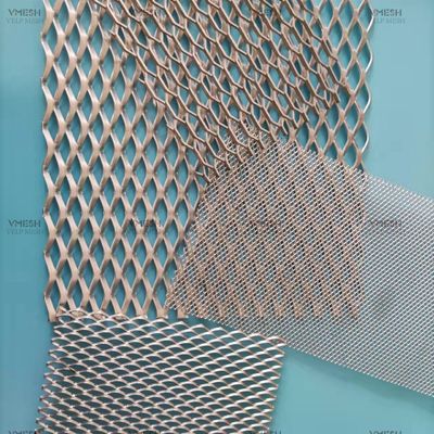 Chave galvanizada padrão folha de metal expandida plana painel de malha de fio de diamante