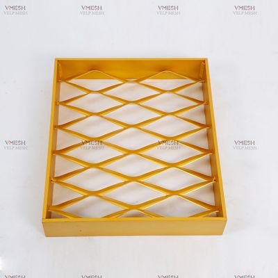 Diamond Expanded Metal Mesh Sheet padrão arquitetónico 0.2mm-4mm