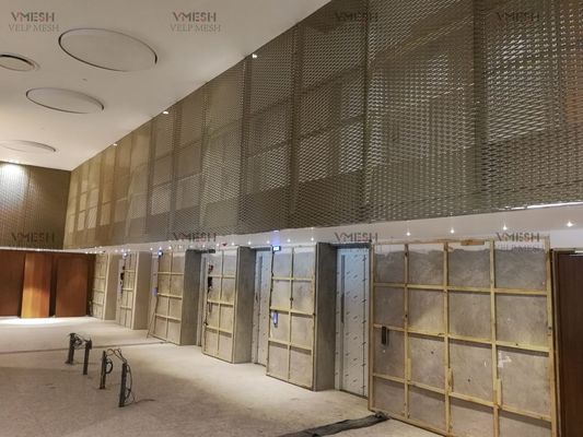 Materiais de construção metálicos alumínio Chapa expandida fachadas de revestimento de parede