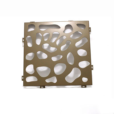 PVDF decorativo arquitetónico interno perfurou fachadas do metal 1500x2500mm