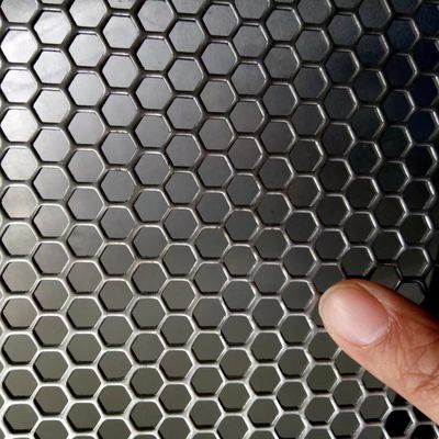 Espessura perfurada de alumínio de Mesh Sheet 1mm do metal do furo sextavado