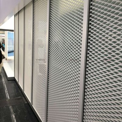 Fio expandido de alumínio Mesh Facade Screen Building Material dos tetos da construção