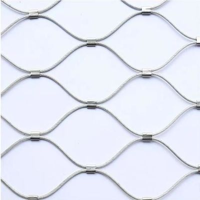Aviário 30x30mm 304/316 aço inoxidável rede de fio de corda na proteção de animais