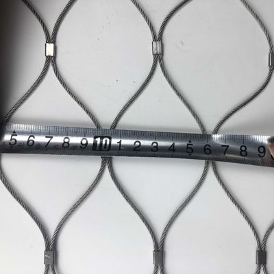 Escada de aço inoxidável flexível da corda de fio que cerca Mesh Security Garden Fence