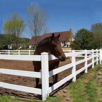 fio soldado 1.2m Mesh Fence 3 trilhos cargo e cerca branca da exploração agrícola do cavalo do Pvc do trilho