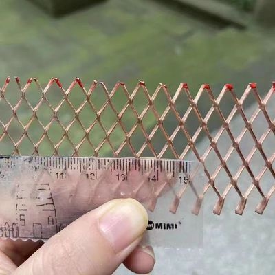 Proteção contra raios Rede de metal expandida cobre puro micro buraco diamante