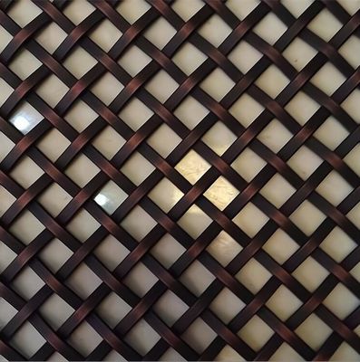 Acero Decorativo Bronze Metal Wire Screen Arquitetônica Rede Cadeia bobina pendente cortina de teto