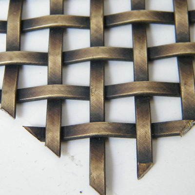 Acero inoxidável Crimped Woven Wire Mesh Outdoor Metal Decorativo Arquitetônico Metal Façade Mesh