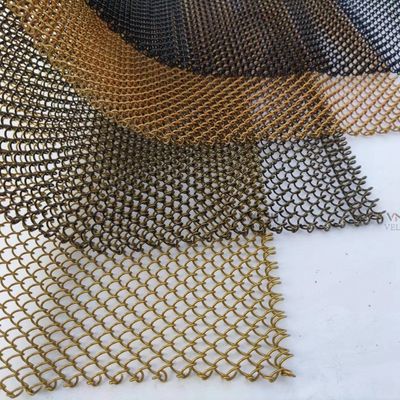 Cortina de chuveiro de alumínio metálico decorativo para hotle