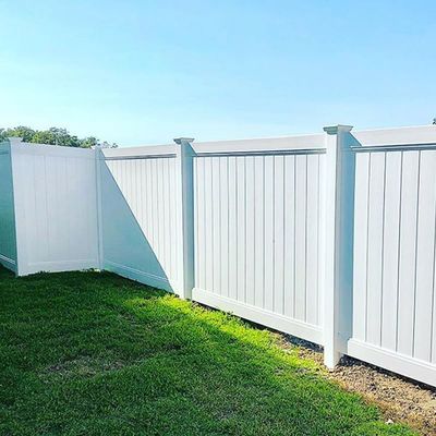 Pvc Parede painéis Vinil vedação de privacidade 6x8ft para edifícios de jardim