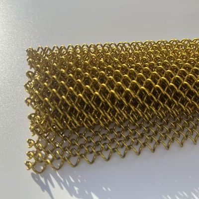 Tela de cortina de malha de metal para divisor de divisão de espaço