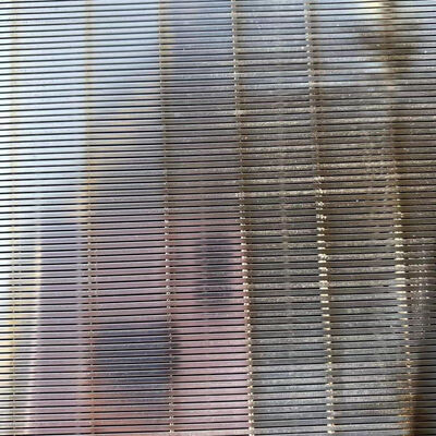 Malha de aço inoxidável do filtro de Johnson em forma de V da tela de rede de arame da cunha 304