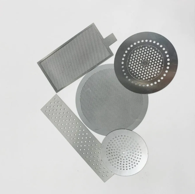 Disco de filtro de malha fina de perfil fino, gravado para filtragem farmacêutica