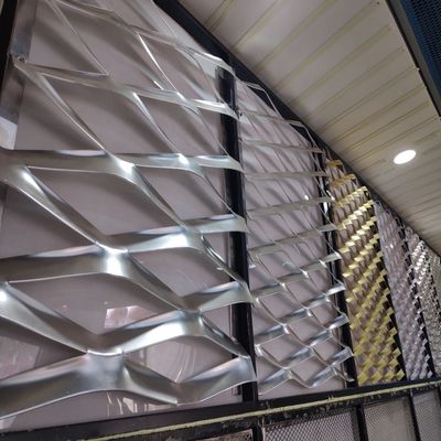 Malha de metal expandido galvanizado para proteção de equipamentos mecânicos