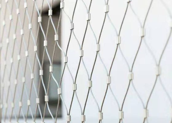ODM do OEM de SS316 Diamond Stainless Steel Cable Net para trilhos da escada