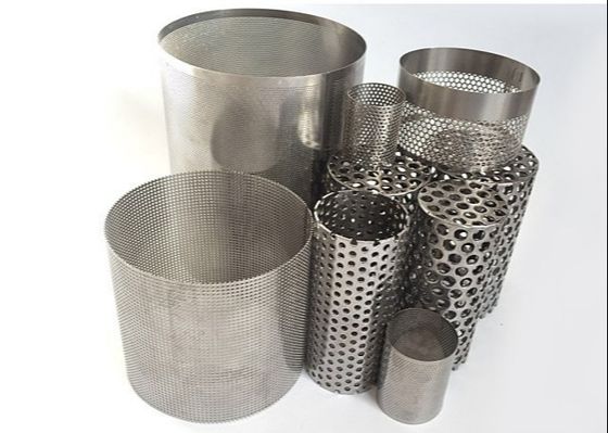 Tubo perfurado cilindro de Mesh Galvanized Anodized Perforated Filter do metal de Velp