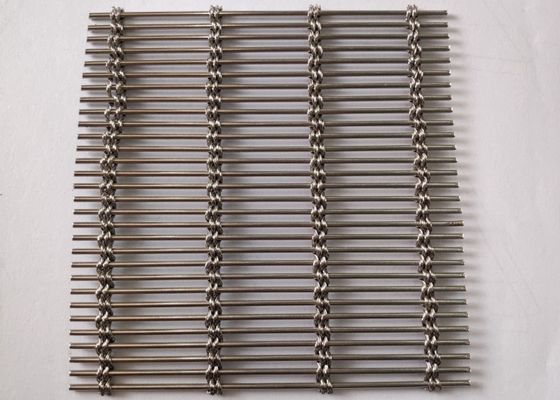 Fio tecido 316L arquitetónico Mesh Wall Cladding ISO9002 dos SS 316