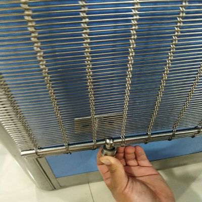 Metal arquitetónico Mesh Brass Lock Crimped da folha decorativa