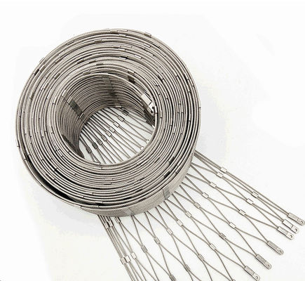 Corda de aço inoxidável de grande resistência Mesh Balustrade Architectural 7x19 2.5mm
