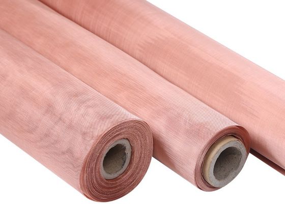 ODM tecido de cobre puro do OEM da malha de Mesh Cloth 250mm do fio de 100%