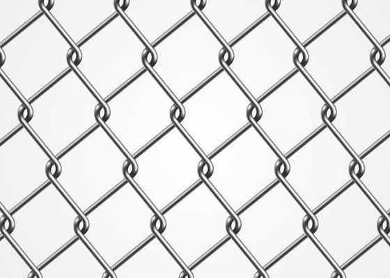 O diamante 8Ft PVC da cerca do elo de corrente de 9 calibres revestiu para o campo de jogos dos esportes
