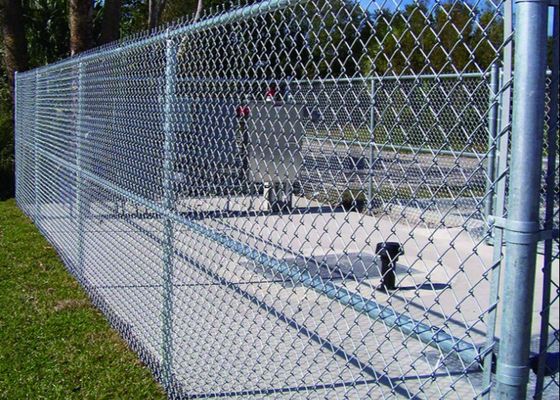 O Pvc revestiu a rede de arame cerca Playground Diamond do elo de corrente de 50 Ft