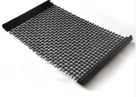 fio de vibração Mesh Screen Plain Twill Weave do aço carbono 65Mn para a máquina do triturador