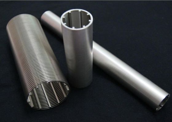 Tela de filtro 600mm do fio da cunha entalhada de Inconel Inckel OD para a construção