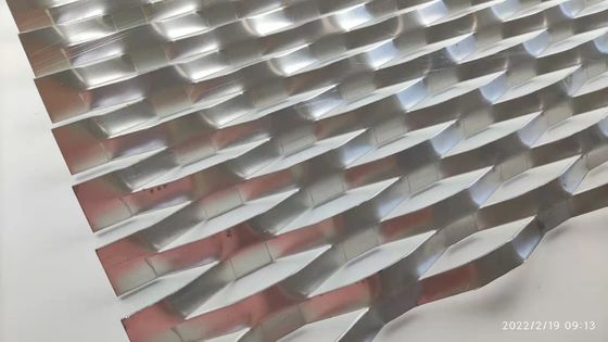 Fio decorativo exterior do alumínio do revestimento da parede de Diamond Hole Expanded Metal Mesh