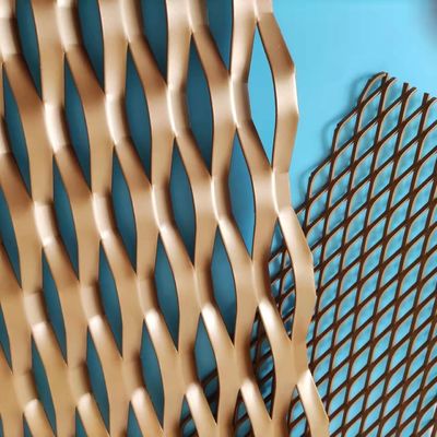 Fio de metal expandido Mesh Screen Anodized Aluminum do teto suspendido 1060 decorativos