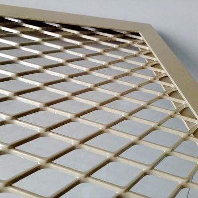 O revestimento da parede expandiu o metal Mesh Pvdf Powder Coating Aluminum para o teto da fachada metálico