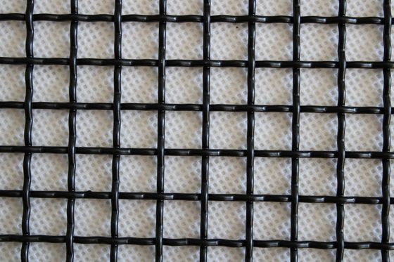 316l metal arquitetónico de aço inoxidável Mesh Woven Locked Crimped Wire