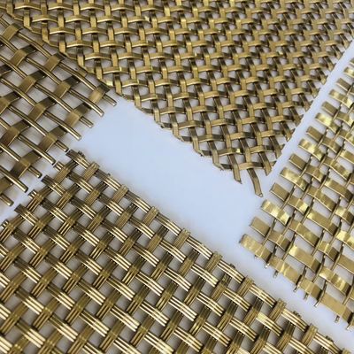 Tela de fio tecida de bronze antiga Mesh For Building Facade Decoration