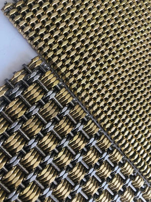Aço inoxidável Decorativo 1 mm Arquitetônico Metal Mesh Screen Woven Wire Mesh