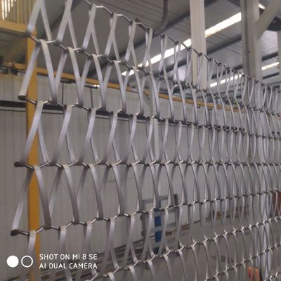 1,2 milímetros de fio liso Mesh Conveyor Belt Cladding Balance da relação espiral tecem